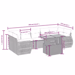 VidaXL 3327233 ensemble de meubles de jardin