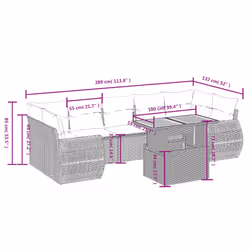 VidaXL 3327238 ensemble de meubles de jardin
