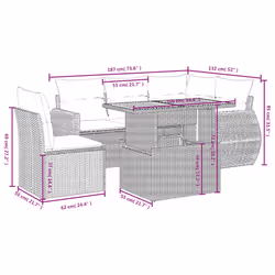 VidaXL 3327266 ensemble de meubles de jardin