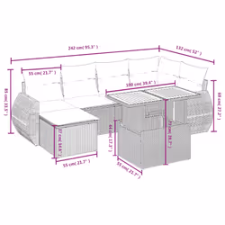 VidaXL 3327282 ensemble de meubles de jardin