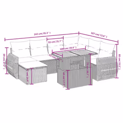VidaXL 3327294 ensemble de meubles de jardin