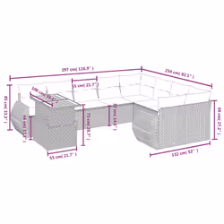 VidaXL 3327304 ensemble de meubles de jardin