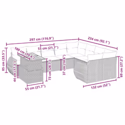 VidaXL 3327306 ensemble de meubles de jardin