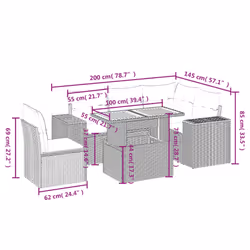 VidaXL 3327378 ensemble de meubles de jardin