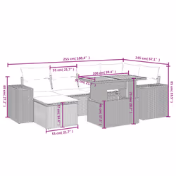 VidaXL 3327395 ensemble de meubles de jardin