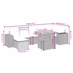 VidaXL 3327405 ensemble de meubles de jardin