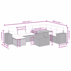 VidaXL 3327413 ensemble de meubles de jardin