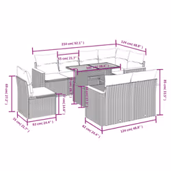 VidaXL 3327504 ensemble de meubles de jardin