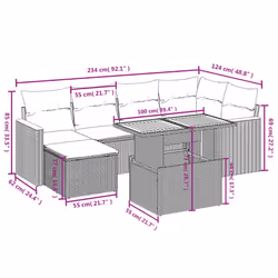 VidaXL 3327507 ensemble de meubles de jardin