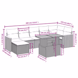 VidaXL 3327517 ensemble de meubles de jardin