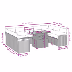 VidaXL 3327527 ensemble de meubles de jardin