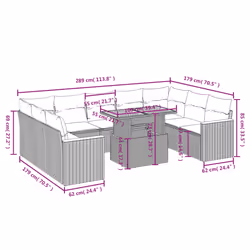 VidaXL 3327530 ensemble de meubles de jardin
