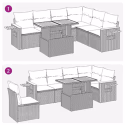 VidaXL 3327609 ensemble de meubles de jardin - Vue supplémentaire 7