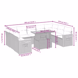 VidaXL 3327640 ensemble de meubles de jardin