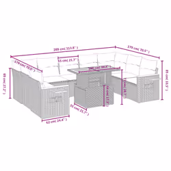 VidaXL 3327644 ensemble de meubles de jardin