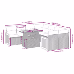 VidaXL 3327693 ensemble de meubles de jardin