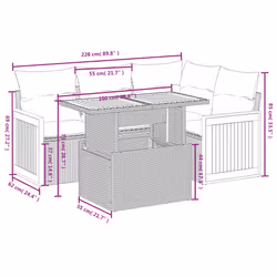 VidaXL 3327707 ensemble de meubles de jardin