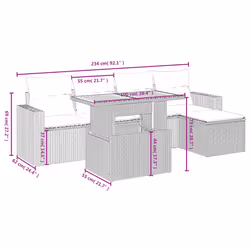 VidaXL 3327993 ensemble de meubles de jardin