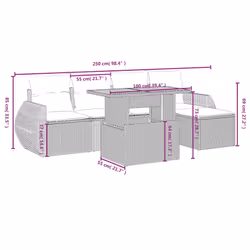 VidaXL 3328050 ensemble de meubles de jardin - Vue supplémentaire 4