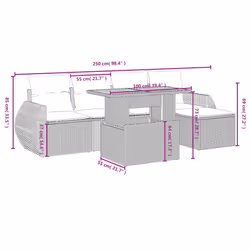 VidaXL 3328053 ensemble de meubles de jardin - Vue supplémentaire 4