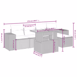 VidaXL 3328078 ensemble de meubles de jardin