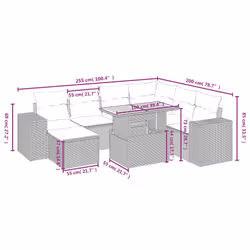 VidaXL 3328091 ensemble de meubles de jardin