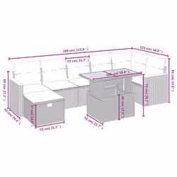 VidaXL 3328119 ensemble de meubles de jardin - Vue supplémentaire 4