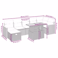 VidaXL 3328124 ensemble de meubles de jardin - Vue supplémentaire 4