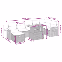 VidaXL 3328141 ensemble de meubles de jardin