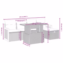 VidaXL 3328147 ensemble de meubles de jardin