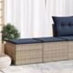 vidaXL Salon de jardin 2 pcs avec coussins gris résine tressée acacia