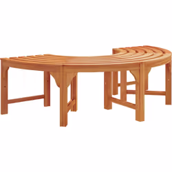 Ce banc en croissant en bois d'acacia pour l'extérieur est le mix parfait entre style et utilité, idéal pour embellir votre j ...