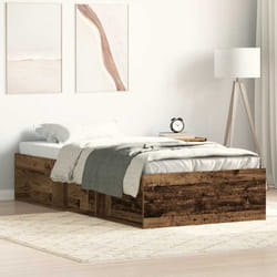 Cadre De Lit Sans Matelas Vieux Bois 90x190 Cm Bois Ingénierie Vidaxl
