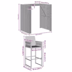 VidaXL 3328887 ensemble de meubles de jardin - Vue supplémentaire 8