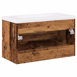 VidaXL 3328923 miroir de salle de bain et armoire de rangement pour évier - Vue supplémentaire 8
