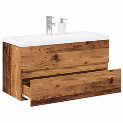 VidaXL 3328927 miroir de salle de bain et armoire de rangement pour évier