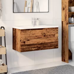 VidaXL 3328927 miroir de salle de bain et armoire de rangement pour évier