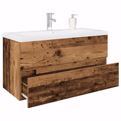 VidaXL 3328935 miroir de salle de bain et armoire de rangement pour évier