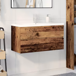 VidaXL 3328935 miroir de salle de bain et armoire de rangement pour évier