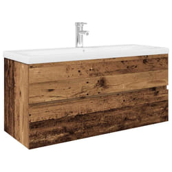 VidaXL 3328937 miroir de salle de bain et armoire de rangement pour évier