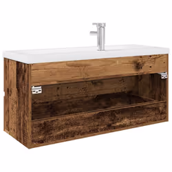 VidaXL 3328937 miroir de salle de bain et armoire de rangement pour évier - Vue supplémentaire 8