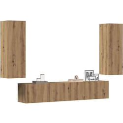 Vidaxl - Meubles Tv Muraux 4 Pcs Chêne Artisanal Bois D'Ingénierie
