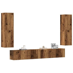 Vidaxl - Meubles Tv Muraux 4 Pcs Vieux Bois Bois D'Ingénierie