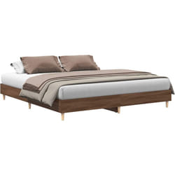 Vidaxl - Cadre de lit sans matelas chêne marron 160x200 cm