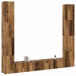Vidaxl - Meubles Tv Muraux 6 Pcs Vieux Bois Bois D'Ingénierie