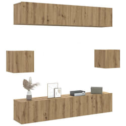 Vidaxl - Ensemble De Meuble Tv Mural 6 Pcs Chêne Artisanal