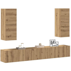 Vidaxl - Ensemble De Meuble Tv Mural 4 Pcs Chêne Artisanal