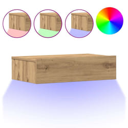 VidaXL 3329160 Table de nuit et table de chevet Chêne