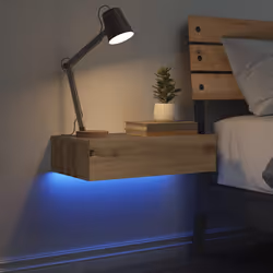 VidaXL 3329160 Table de nuit et table de chevet Chêne - Vue supplémentaire 5