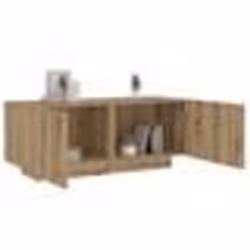 vidaXL Table de chevet chêne artisanal 100x35x40 cm bois d’ingénierie